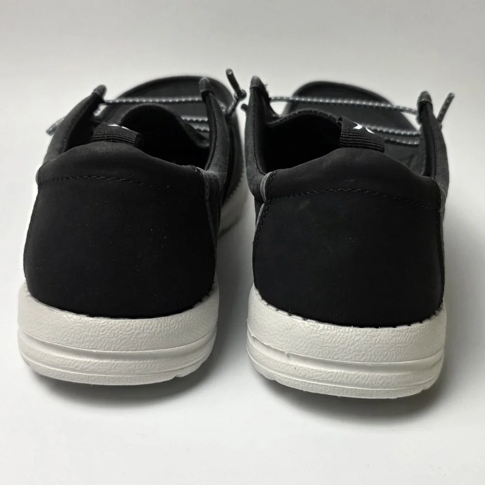 New In Box Hurley Men's Size 10 Style Laguna Black Casual Shoe Small Scuff #0461